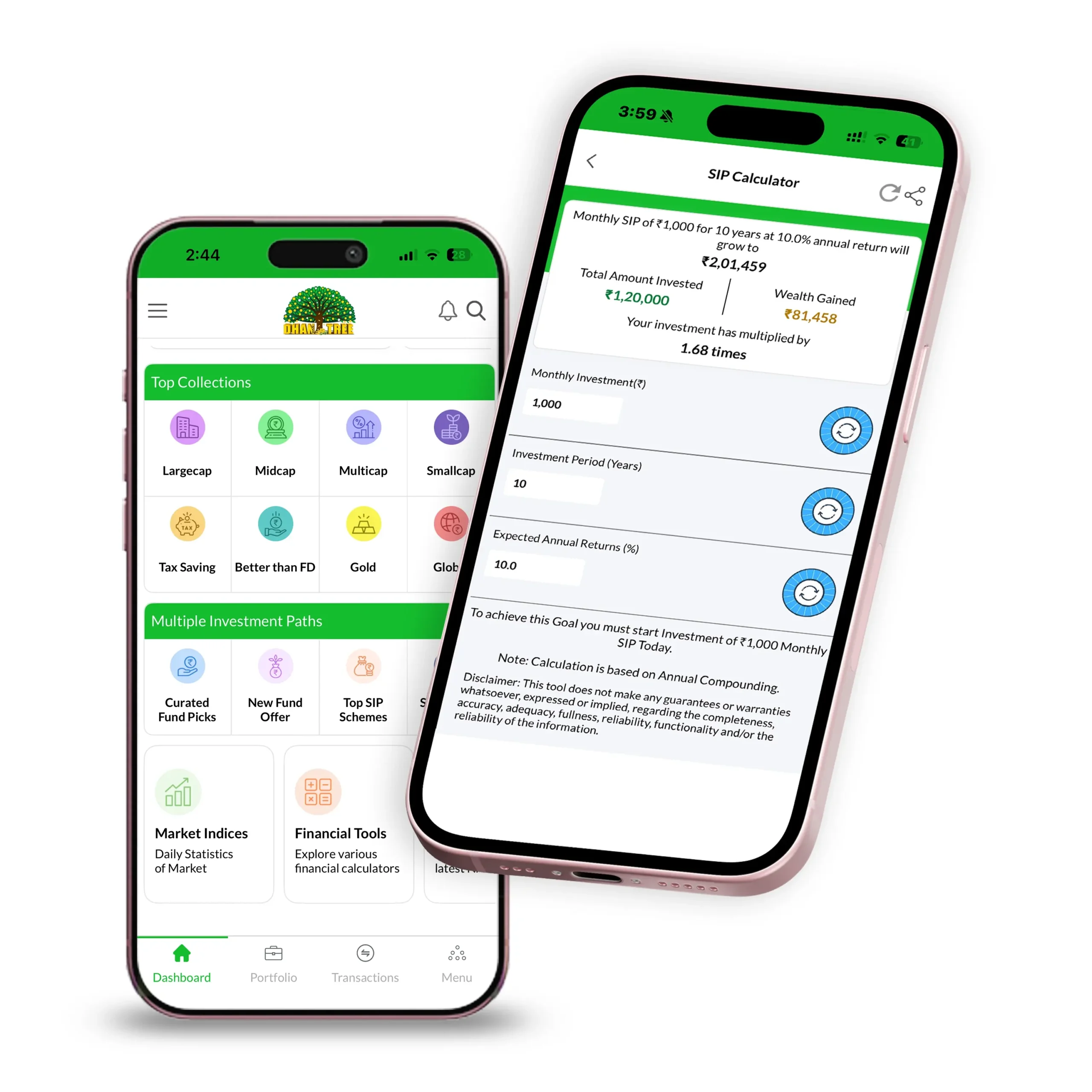 Dhanvantree App - Calculator and financial tools