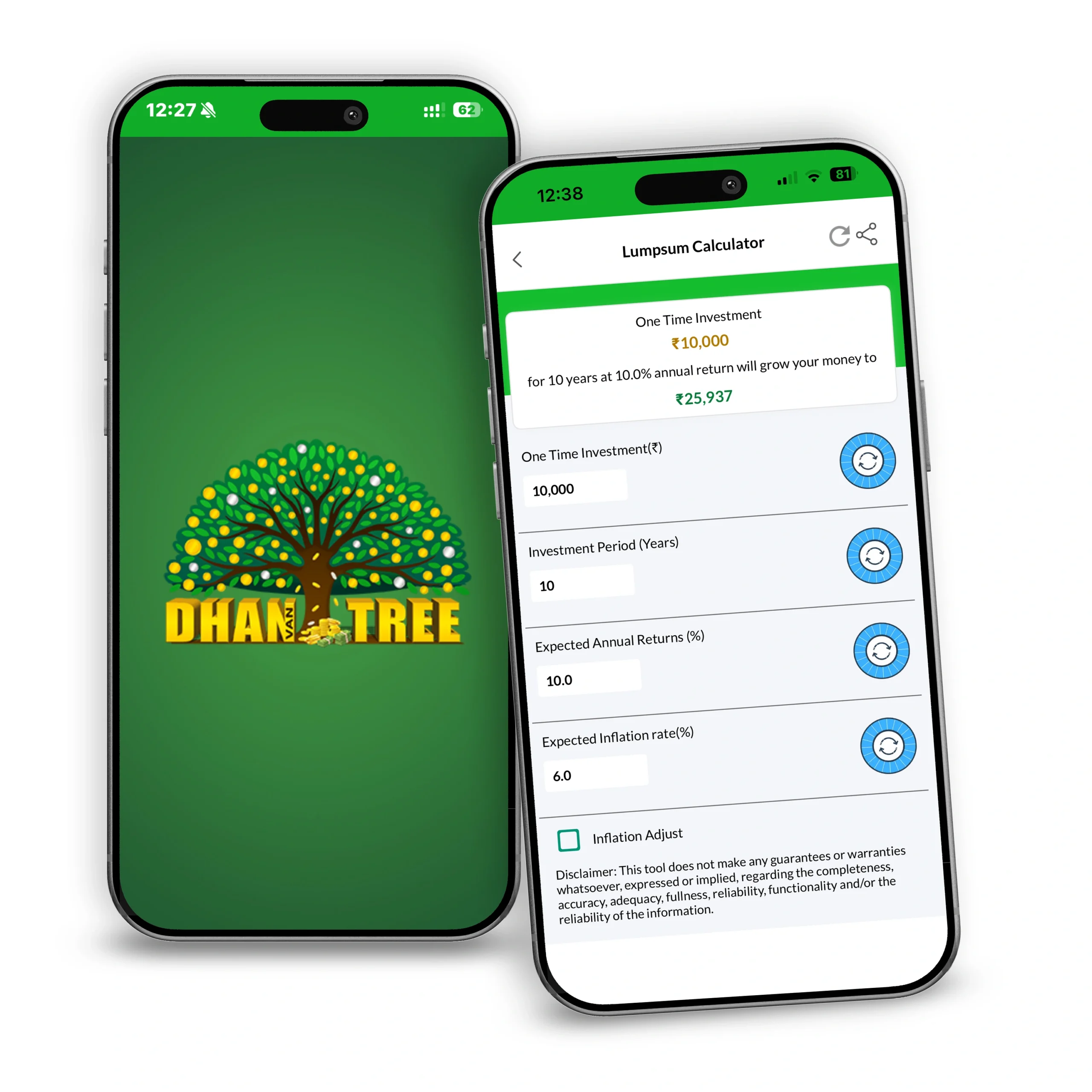 Dhanvantree App - Lumpsum Calculator