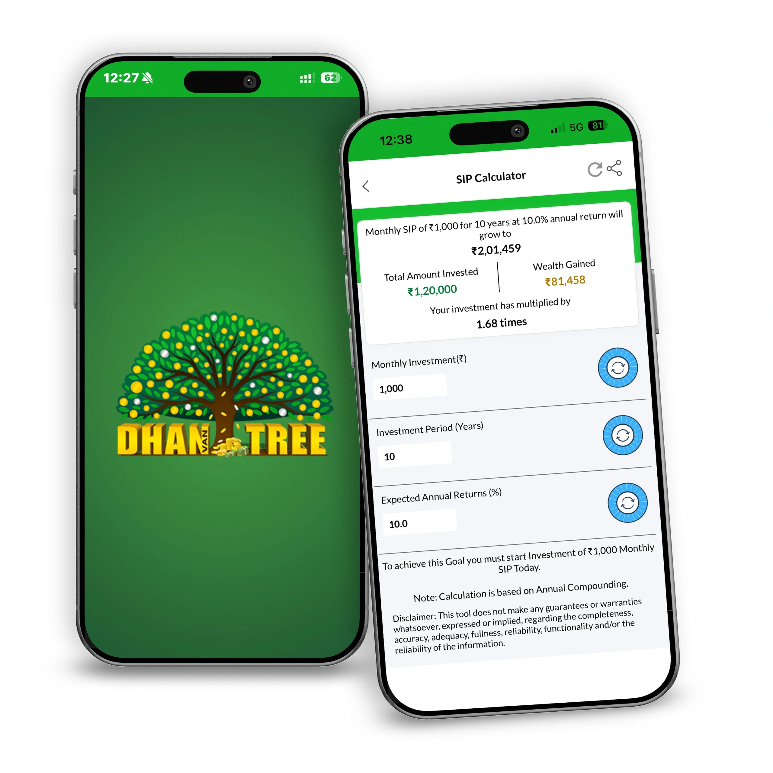 Dhanvantree App - SIP Calculator