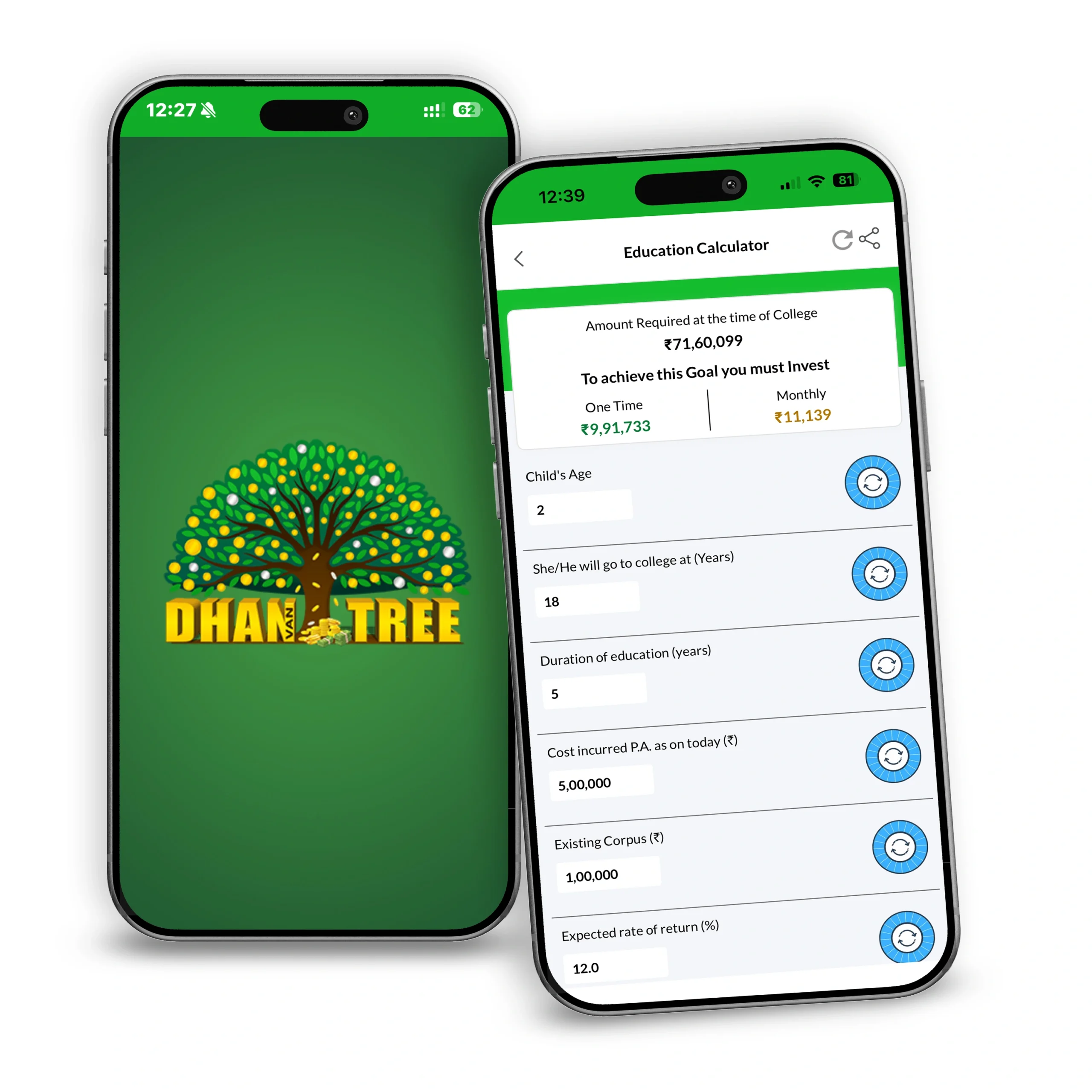 Dhanvantree App - Education Calculator